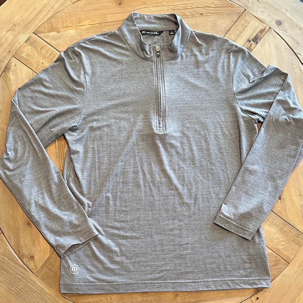 Travis Mathew Gray Zip Up Sweater